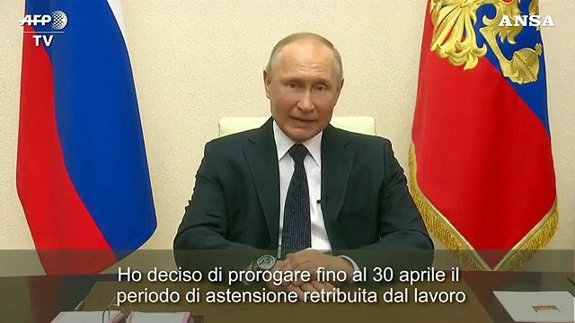 Coronavirus, Putin proroga fino a fine aprile l'astensione dal lavoro