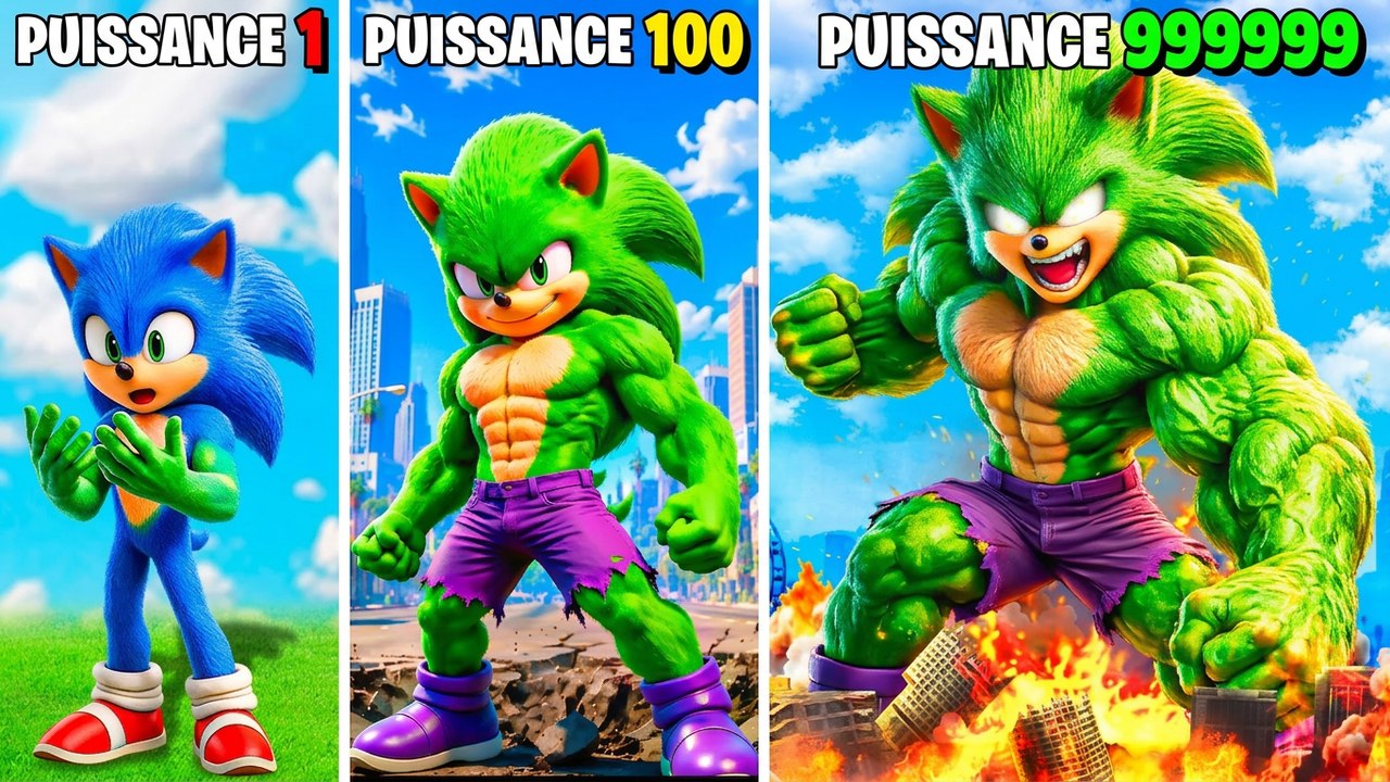 On améliore HULK SONIC dans GTA 5 ! (mod du film Sonic)