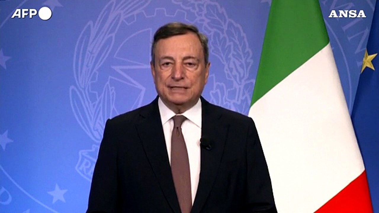 Afghanistan, Draghi: "Evitare che torni una minaccia per la sicurezza"