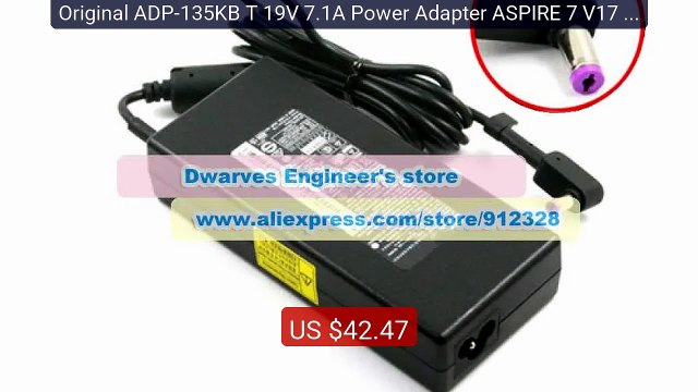 Original ADP-135KB T 19V 7.1A Power Adapter ASPIRE 7 V17 V15 N... Best Buy 2026 | Great Quality!