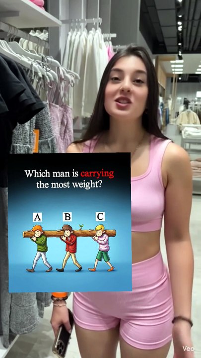 Thinking Carefully Which man is carrying the most weight?