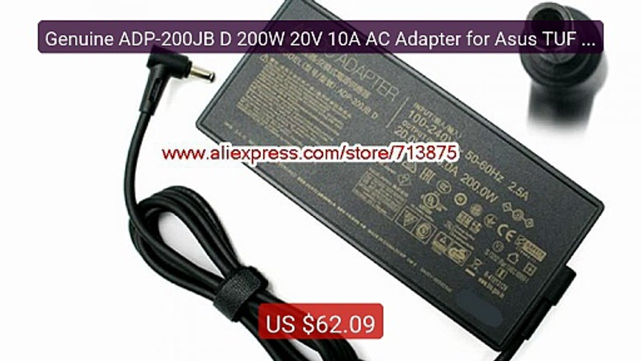 Genuine ADP-200JB D 200W 20V 10A AC Adapter for Asus TUF DASH F15 ... -- Best Deal 2026 | Shop Now!