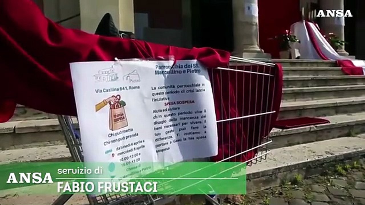 Coronavirus, Roma: spesa sospesa per le famiglie bisognose