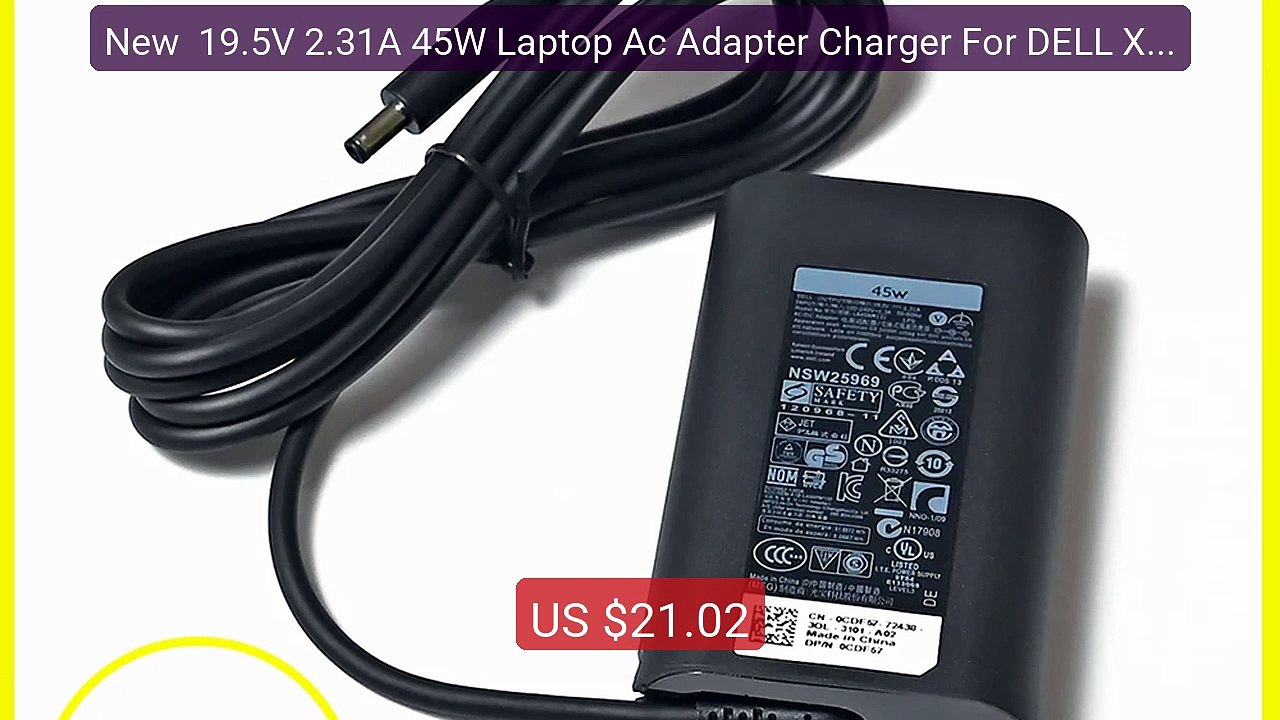 New  19.5V 2.31A 45W Laptop Ac Adapter Charger For DELL XPS... -- Top Pick 2026 | Unbeatable Price!
