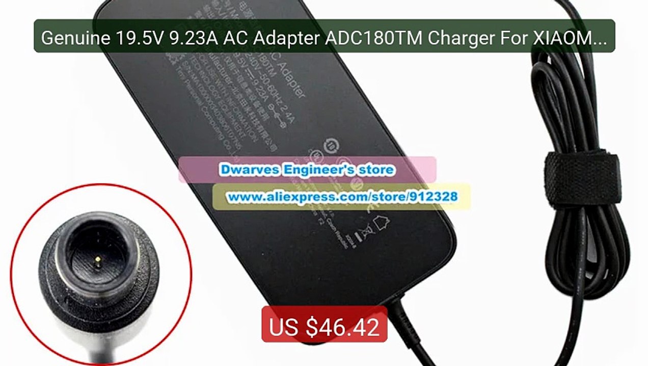 Genuine 19.5V 9.23A AC Adapter ADC180TM Charger For XIAOMI 15.... -- Hot Deal 2026 | Limited Offer!