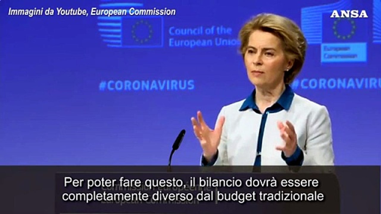 Coronavirus, Von der Leyen: "All'Ue serve nuovo Piano Marshall"