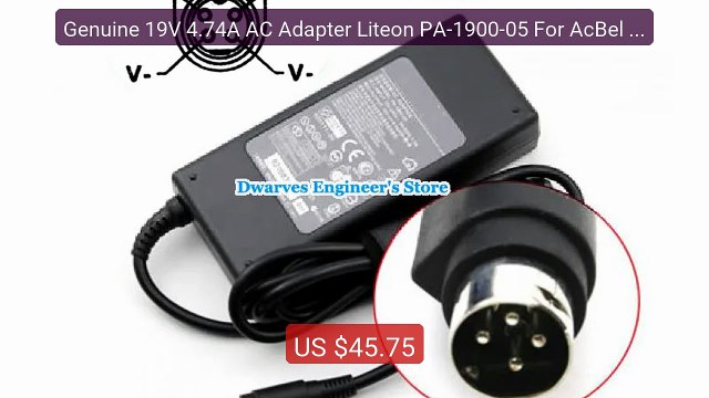 Genuine 19V 4.74A AC Adapter Liteon PA-1900-05 For AcBel AD704... Hot Deal 2026 | Limited Offer!