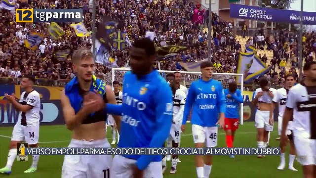 VERSO EMPOLI-PARMA: ESODO DEI TIFOSI CROCIATI, ALMQVIST IN DUBBIO | VERSO EMPOLI-PARMA: ESODO DEI TIFOSI CROCIATI, ALMQVIST IN DUBBIO