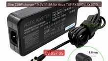 Slim 230W charger 19.5V 11.8A for Asus TUF FX505DV FX705DY FA... -- Amazing Value 2026 | Must Have!