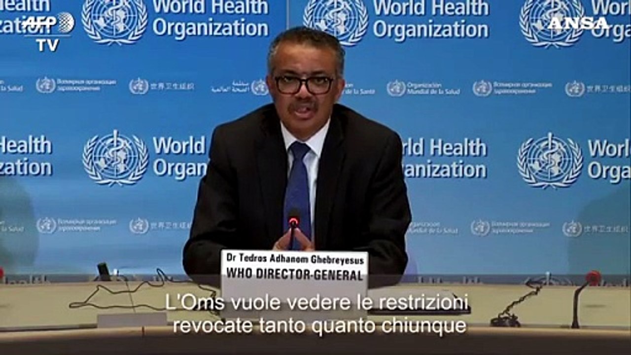Coronavirus, Oms: "Pericoloso eliminare le restrizioni troppo presto"