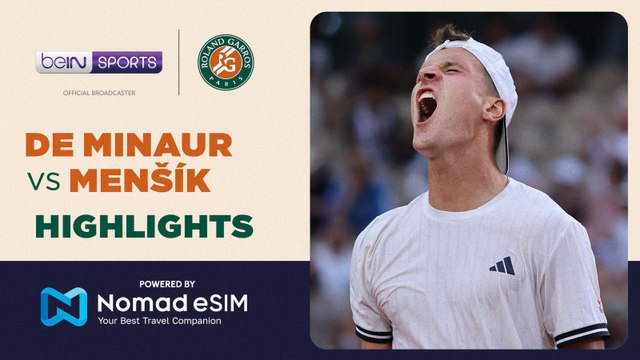 Alex de Minaur vs Jakub Mensik | Roland-Garros 2026 | Match Highlights