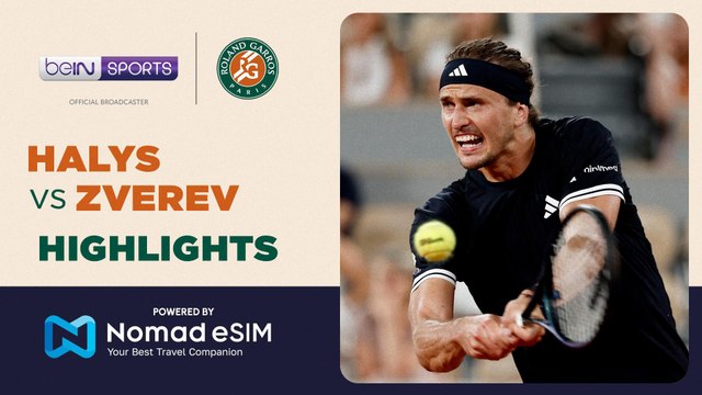 Quentin Halys vs Alexander Zverev | Roland-Garros 2026 | Match Highlights