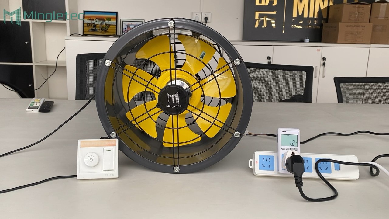Mingletec 12 inch High Speed BLDC Axial Fan #mingletec #ventilation #exhaustfan #factory #warehouse