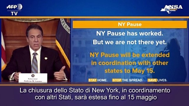 Coronavirus, Cuomo: Nello Stato di New York lockdown fino al 15 maggio