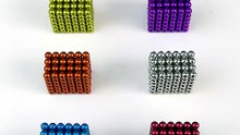 The tiny magnetic balls perfectly attach to each other. #asmr #satisfying #shrots