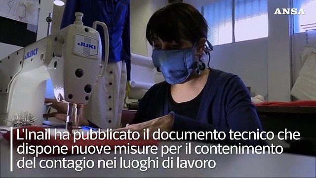 Coronavirus, l'Inail detta la linea per ripartire