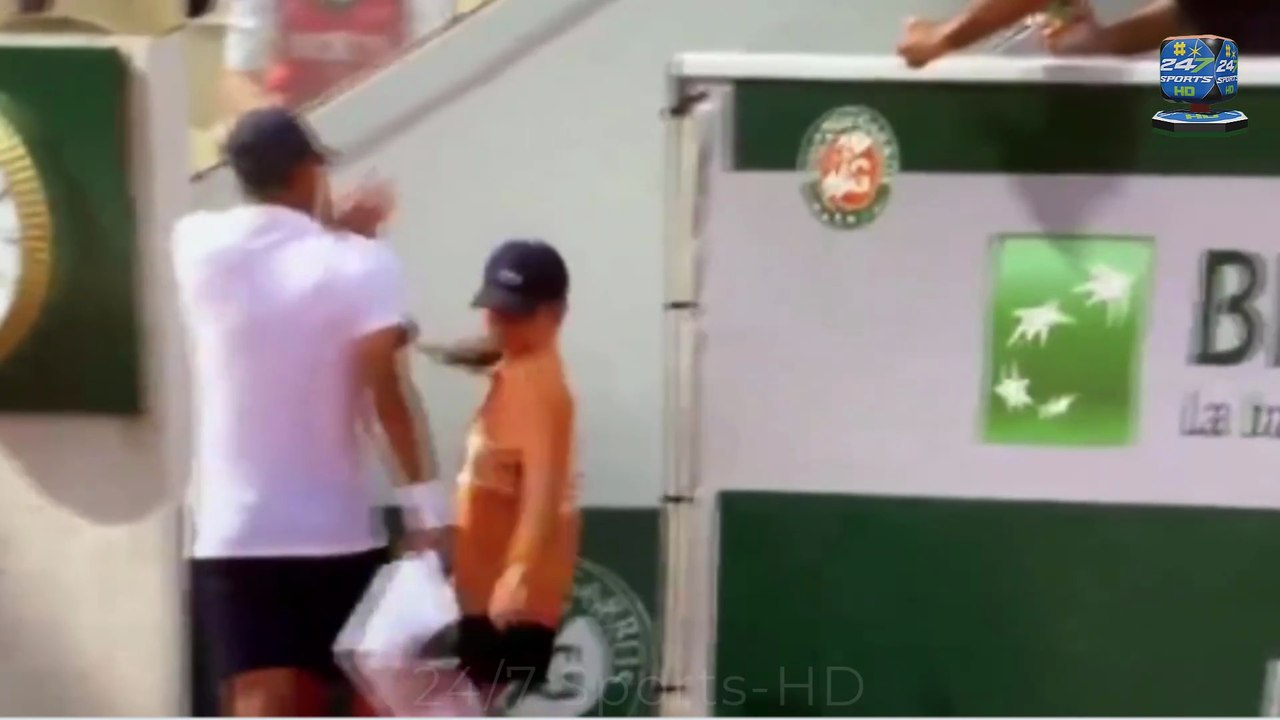 French Open tennis star forced to deny pushing Roland Garros ball girl after video goes viral