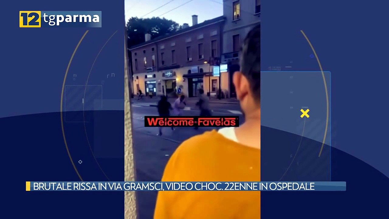 BRUTALE RISSA IN VIA GRAMSCI, VIDEO CHOC. 22ENN...