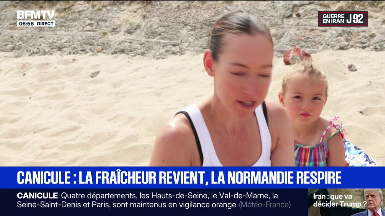 Après plusieurs jours de fortes chaleurs, la Normandie et la Bretagne retrouvent des températures plus respirables