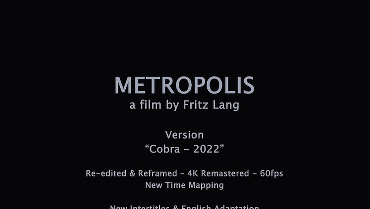 Metropolis Teil1 Film deutsch