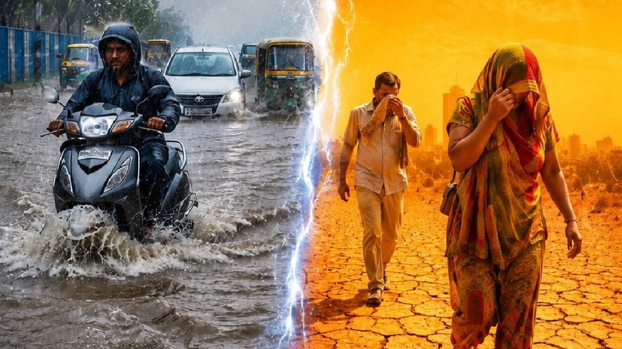 Weather Update: कहीं भारी बारिश तो कहीं भीषण गर...