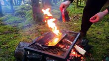 Cooking Steak in the Rain | Wild Alaska Forest