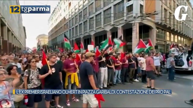 L'EX PREMIER ISRAELIANO OLMERT IN PIAZZA GARIBALDI. CONTESTAZIONE DEI PRO PAL | L'EX PREMIER ISRAELIANO OLMERT IN PIAZZA GARIBALDI. CONTESTAZIONE DEI PRO PAL
