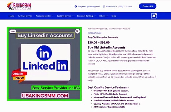 Top 12.5 Sites to Buy Old LinkedIn Accounts In (PVA & Aged)
