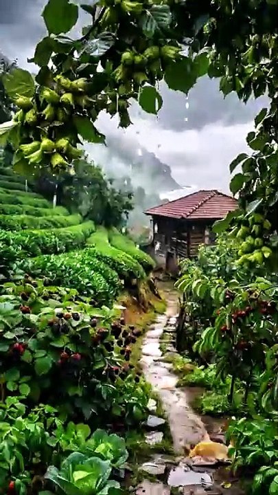🌧️ Anatolia Village in Heavy Rain | Turkey Hidden Paradise 🇹🇷