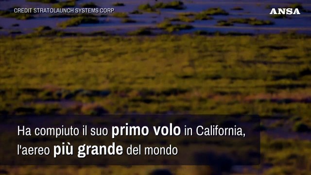 Primo volo per l'aereo piu' largo del mondo