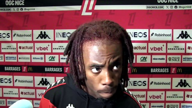 Elye Wahi après le barrage retour entre Nice et Saint-Etienne : « Mission réussie » - Foot - Barrages Ligue 1 / Ligue 2 - Nice