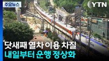 닷새째 열차 이용 차질...내일부터 운행 정상화 / YTN
