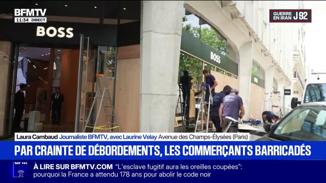PSG-Arsenal: les commerçants se barricadent par crainte des débordements