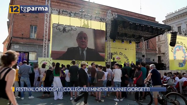 FESTIVAL OPEN, OSPITI (COLLEGATI) I MINISTRI TAJANI E GIORGETTI | FESTIVAL OPEN, OSPITI (COLLEGATI) I MINISTRI TAJANI E GIORGETTI