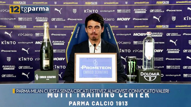 PARMA-MILAN: CUESTA SENZA CIRCATI, ESTEVEZ, ALMQVIST; CONVOCATO VALERI | PARMA-MILAN: CUESTA SENZA CIRCATI, ESTEVEZ, ALMQVIST; CONVOCATO VALERI
