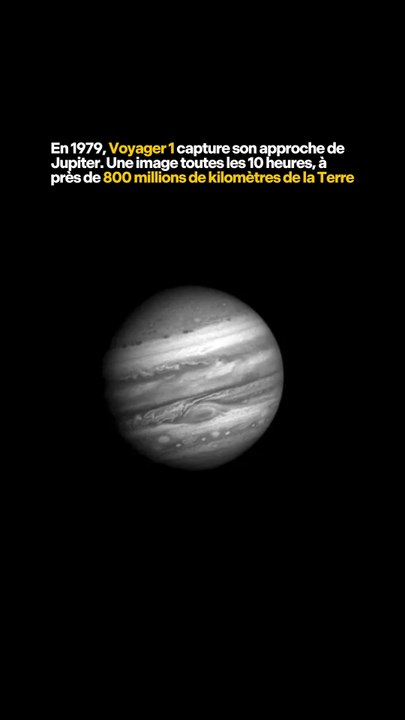 En 1979, Voyager 1 filme son approche de Jupiter