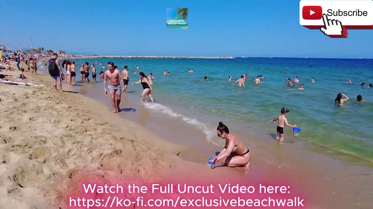 Exclusive Beach Walk in Barcelona Walk PART10 ES