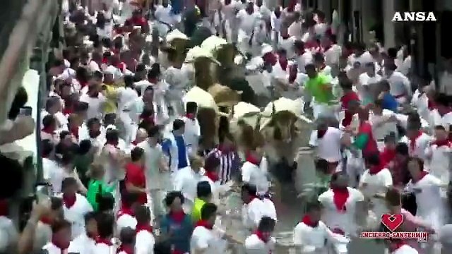 Pamplona, i tori tornano in strada per la festa di San Firmino
