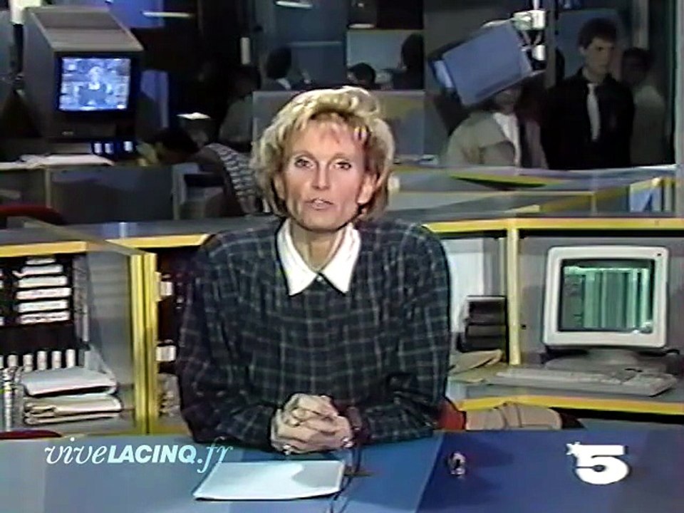 La 5 19 Novembre 1987 Le Journal 13H par Jean-Claude Bourret avec Muriel Hess et Véronique Touyé