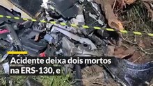 Dois morrem após carro sair da pista e bater em árvore na ERS-130, em Lajeado