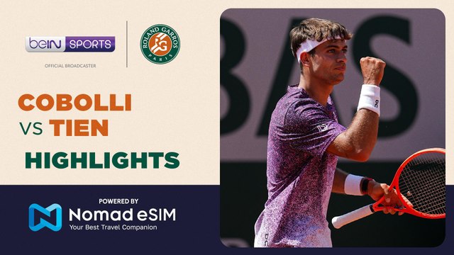 Flavio Cobolli vs Learner Tien | Roland-Garros 2026 | Match Highlights