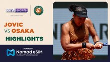 Iva Jovic vs Naomi Osaka | Roland-Garros 2026 | Match Highlights