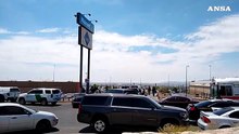 Il luogo della sparatoria a El Paso in Texas