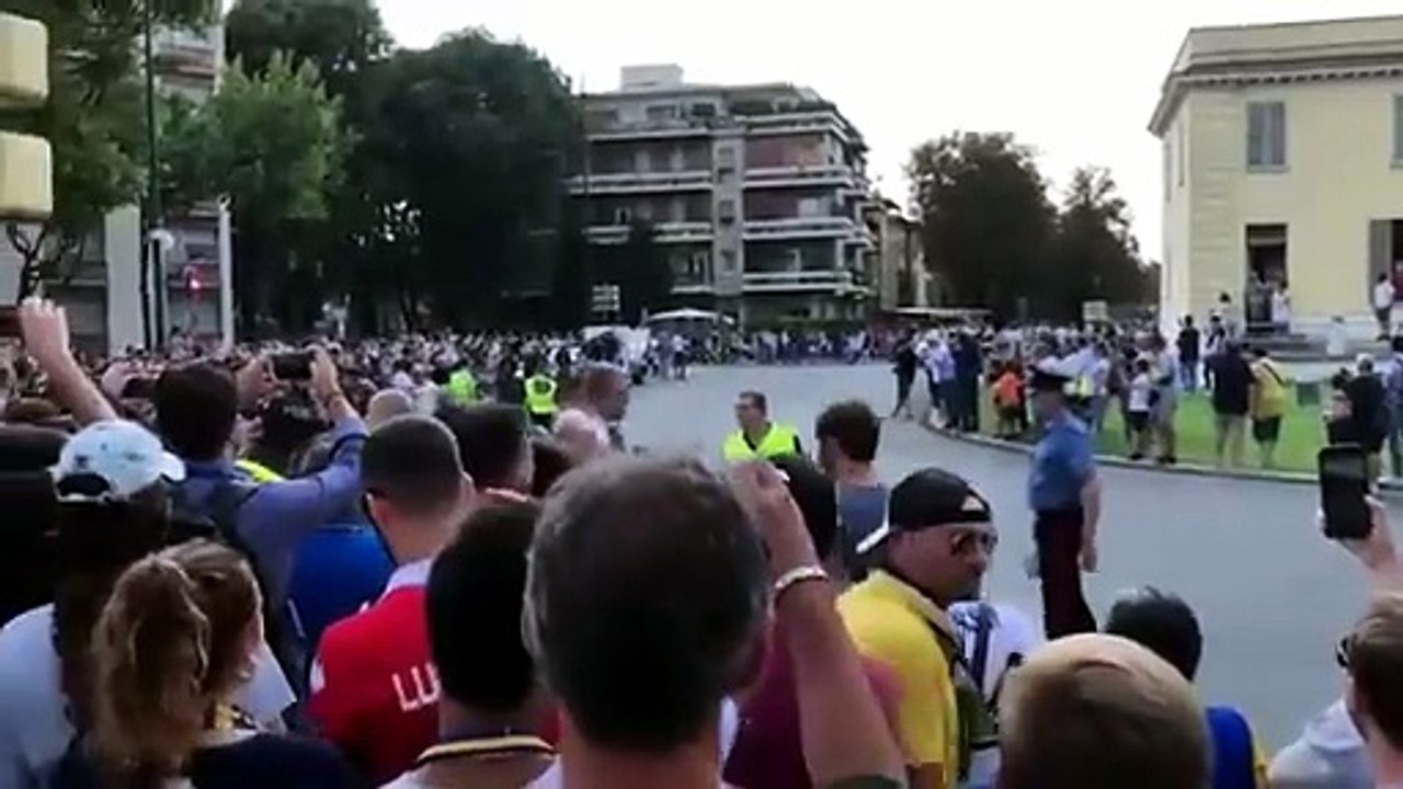 juve l'arrivo del pullman