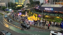 Instalasi Lampion Hari Waisak di Bundaran HI Curi Perhatian Warga