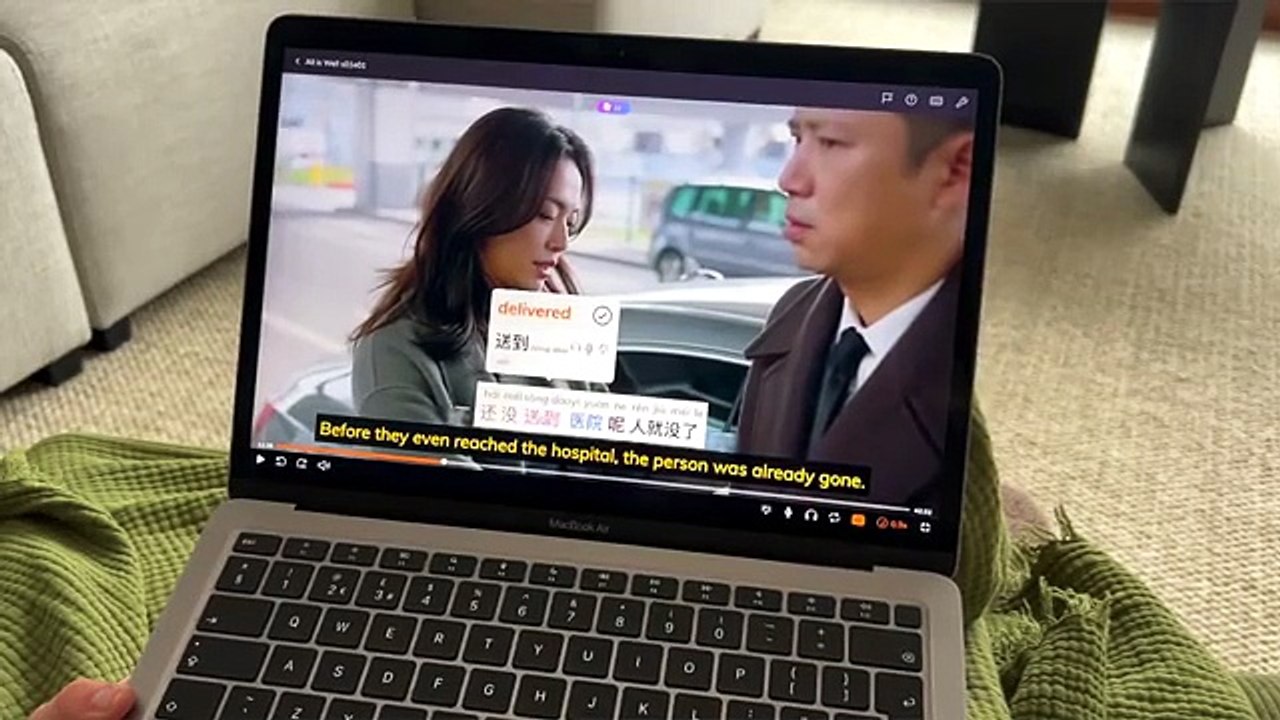 Woman leaving alone