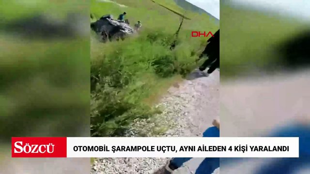 Otomobil şarampole uçtu, aynı aileden 4 kişi yaralandı