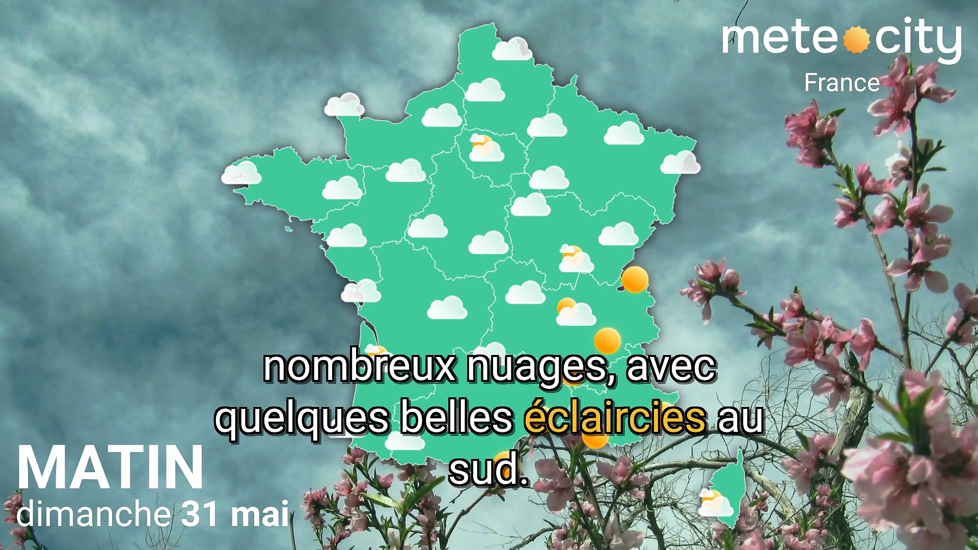 Bulletin météo France du dimanche 31 mai 2026