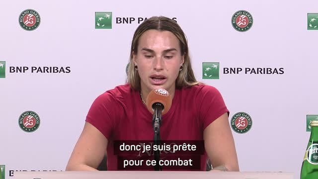 Roland-Garros - Sabalenka : Génial de voir Osaka de retour à son niveau