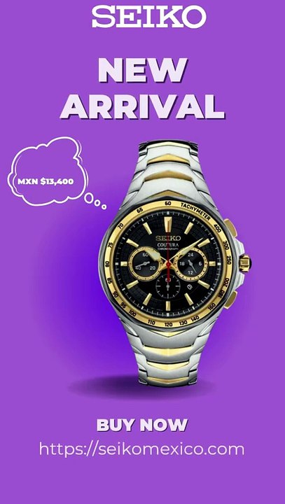 Seiko Coutura SRWZ26 | Elegancia y Precisión en un Cronógrafo de Lujo